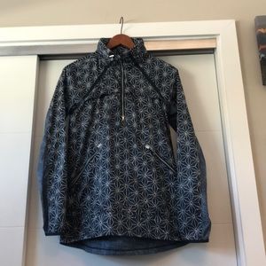 Lululemon 1/2 zip light rain resist hooded jacket